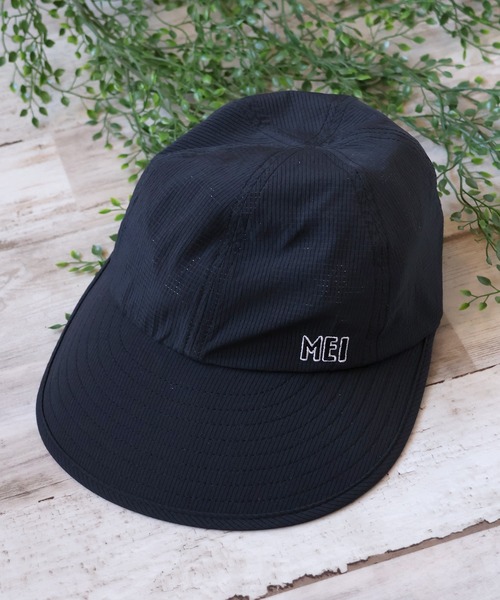 MEI（メイ）の「【MEI/メイ】 MEI DOT-AIR DOUBLE BRIM CAP / ドットエア ダブル ブリム キャップ（キャップ・メンズ・ベージュ/ブラック・FREE）」の5枚目の写真