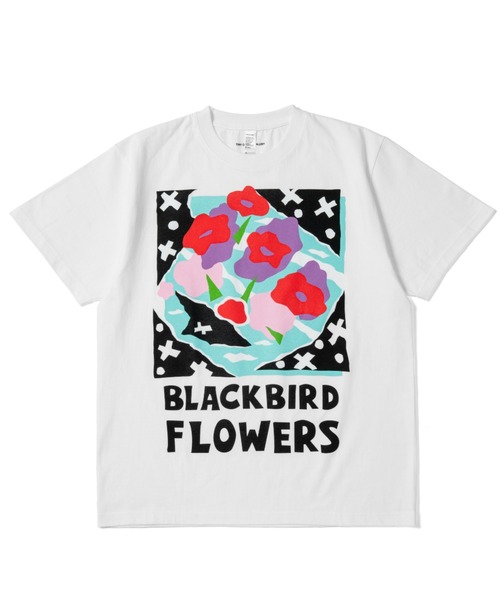BLACKBIRD FLOWERS × ZOZOSTUDIO Tシャツ「Paper Cutting」ver（T