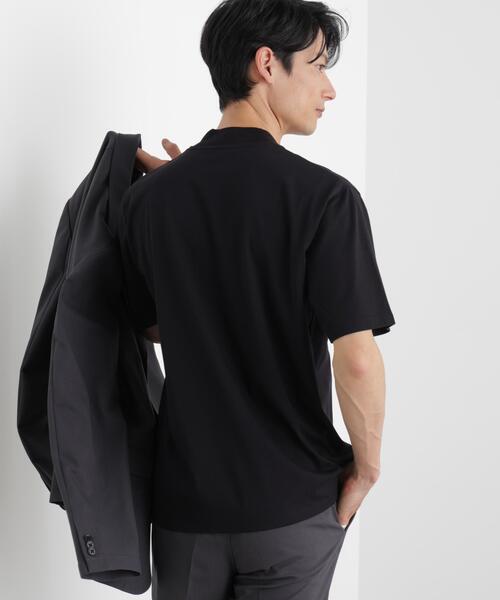 NANO universe(ナノユニバース)の「ジャケT(R) クルーネック 半袖(Tシャツ/カットソー・メンズ・サックスブルー/ブラック/ホワイト・L/M/S/XL)」の5枚目の写真