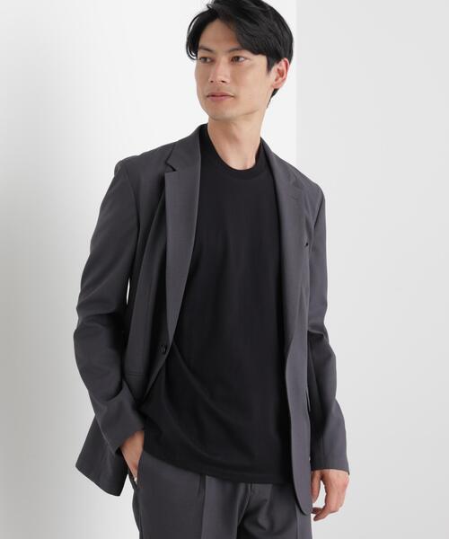 NANO universe(ナノユニバース)の「ジャケT(R) クルーネック 半袖(Tシャツ/カットソー・メンズ・サックスブルー/ブラック/ホワイト・L/M/S/XL)」の6枚目の写真