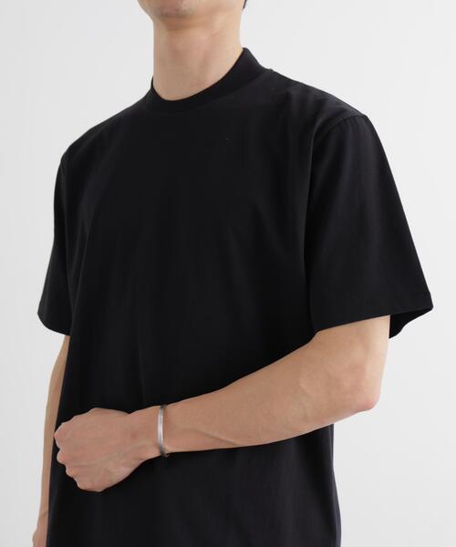 NANO universe(ナノユニバース)の「ジャケT(R) クルーネック 半袖(Tシャツ/カットソー・メンズ・サックスブルー/ブラック/ホワイト・L/M/S/XL)」の15枚目の写真