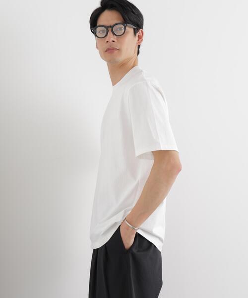 NANO universe(ナノユニバース)の「ジャケT(R) クルーネック 半袖(Tシャツ/カットソー・メンズ・サックスブルー/ブラック/ホワイト・L/M/S/XL)」の21枚目の写真