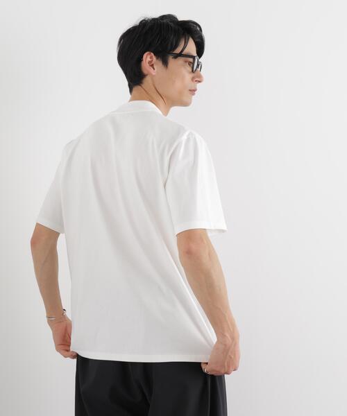 NANO universe(ナノユニバース)の「ジャケT(R) クルーネック 半袖(Tシャツ/カットソー・メンズ・サックスブルー/ブラック/ホワイト・L/M/S/XL)」の22枚目の写真