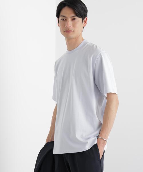 NANO universe(ナノユニバース)の「ジャケT(R) クルーネック 半袖(Tシャツ/カットソー・メンズ・サックスブルー/ブラック/ホワイト・L/M/S/XL)」の10枚目の写真