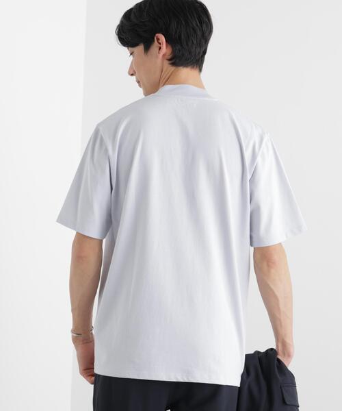 NANO universe(ナノユニバース)の「ジャケT(R) クルーネック 半袖(Tシャツ/カットソー・メンズ・サックスブルー/ブラック/ホワイト・L/M/S/XL)」の9枚目の写真