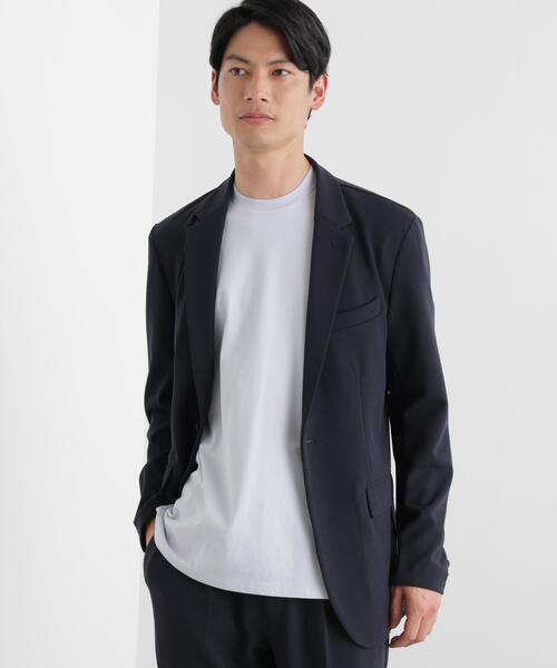NANO universe(ナノユニバース)の「ジャケT(R) クルーネック 半袖(Tシャツ/カットソー・メンズ・サックスブルー/ブラック/ホワイト・L/M/S/XL)」の8枚目の写真