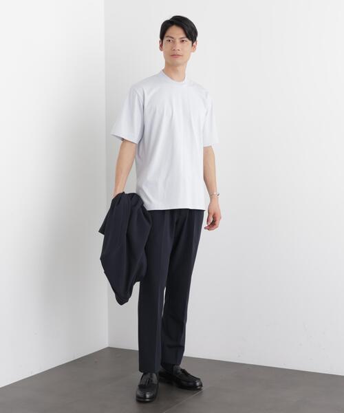 NANO universe(ナノユニバース)の「ジャケT(R) クルーネック 半袖(Tシャツ/カットソー・メンズ・サックスブルー/ブラック/ホワイト・L/M/S/XL)」の7枚目の写真