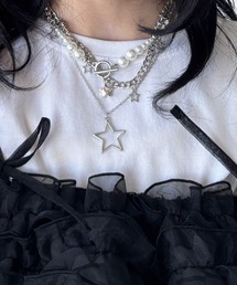 kutir | kutirlune/3連スターネックレス(ネックレス)