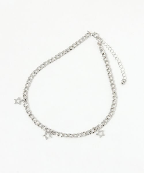 kutir（クティール）の「kutirlune／３連スターネックレス（ネックレス・レディース・シルバー・FREE）」の2枚目の写真