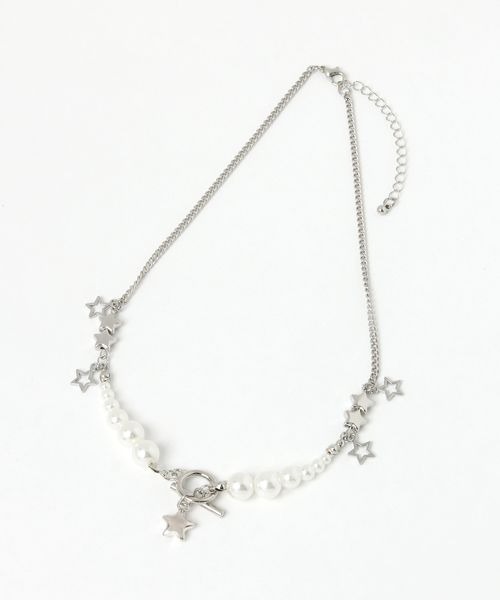 kutir（クティール）の「kutirlune／３連スターネックレス（ネックレス・レディース・シルバー・FREE）」の3枚目の写真