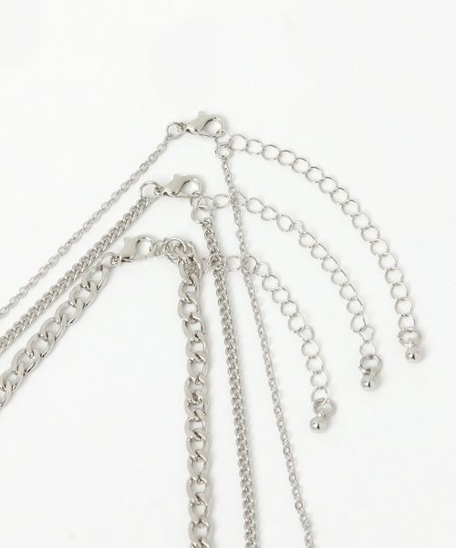 kutir（クティール）の「kutirlune／３連スターネックレス（ネックレス・レディース・シルバー・FREE）」の5枚目の写真