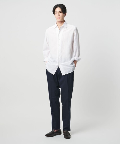 UNITED ARROWS(ユナイテッドアローズ)の「<GUY ROVER>シアサッカー ワンピースカラー シャツ(シャツ/ブラウス・メンズ・ホワイト・L/M/S)」の12枚目の写真