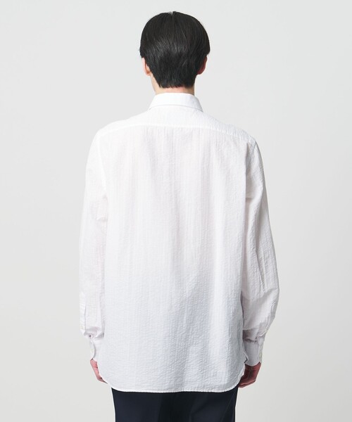 UNITED ARROWS(ユナイテッドアローズ)の「<GUY ROVER>シアサッカー ワンピースカラー シャツ(シャツ/ブラウス・メンズ・ホワイト・L/M/S)」の9枚目の写真