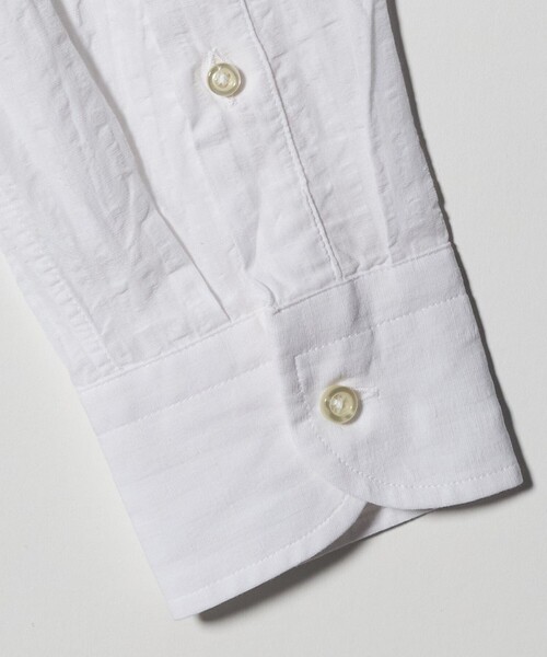 UNITED ARROWS(ユナイテッドアローズ)の「<GUY ROVER>シアサッカー ワンピースカラー シャツ(シャツ/ブラウス・メンズ・ホワイト・L/M/S)」の5枚目の写真