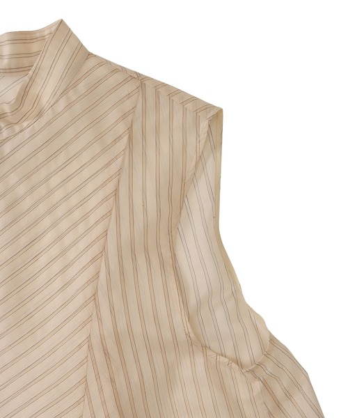 DRESSLAVE（ドレスレイブ）の「sheer stripe bow tie blouse(シアーストライプボウタイブラウス)（シャツ/ブラウス・レディース・ホワイト・38）」の19枚目の写真