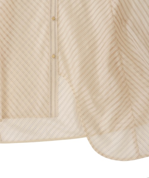 DRESSLAVE（ドレスレイブ）の「sheer stripe bow tie blouse(シアーストライプボウタイブラウス)（シャツ/ブラウス・レディース・ホワイト・38）」の20枚目の写真