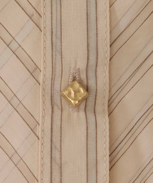 DRESSLAVE（ドレスレイブ）の「sheer stripe bow tie blouse(シアーストライプボウタイブラウス)（シャツ/ブラウス・レディース・ホワイト・38）」の21枚目の写真