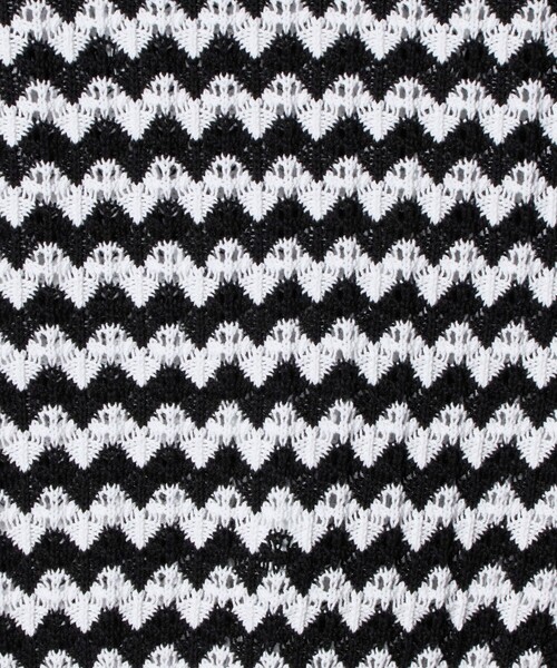 AEWEN MATOPH（イウエン マトフ）の「＜AEWEN MATOPH＞シェプロンストライプショートスリーブニット ウォッシャブル（ニット/セーター・レディース・ライトブルー/ブラック・FREE）」の6枚目の写真