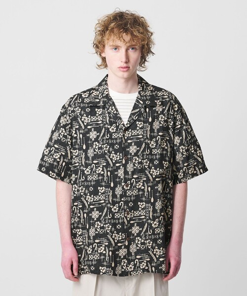 TWO PALMS(トゥーパームス)の「<TWO PALMS>HOOK オープンカラー シャツ(シャツ/ブラウス・メンズ・ブラック・L/M)」の11枚目の写真