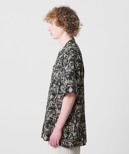 TWO PALMS(トゥーパームス)の「<TWO PALMS>HOOK オープンカラー シャツ(シャツ/ブラウス・メンズ・ブラック・L/M)」の10枚目の写真