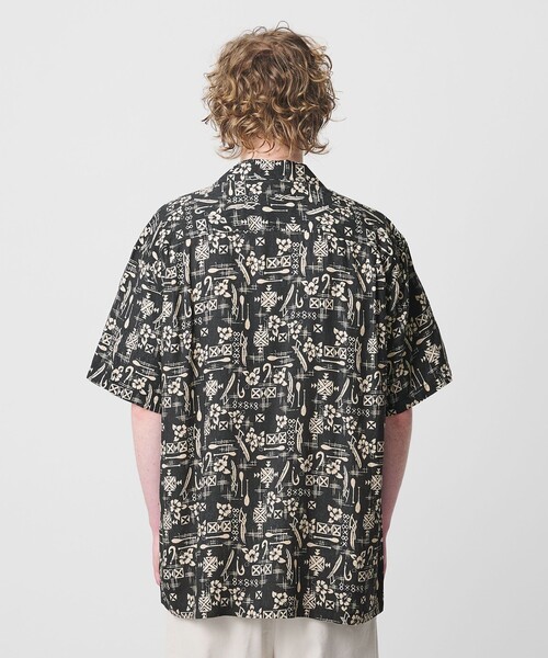 TWO PALMS(トゥーパームス)の「<TWO PALMS>HOOK オープンカラー シャツ(シャツ/ブラウス・メンズ・ブラック・L/M)」の9枚目の写真