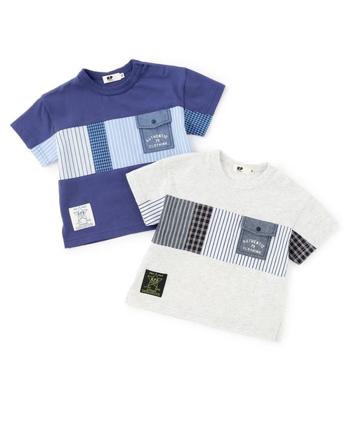 KP BOY（ケーピーボーイ）の「半袖Tシャツ（Tシャツ/カットソー・キッズ・オートミール/ネイビー・100cm/110cm/130cm/140cm/150cm/160cm/120cm）」の9枚目の写真