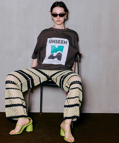 MAISON SPECIAL(メゾンスペシャル)の「Multi Border Crochet Pants/マルチボーダークロシェパンツ(その他パンツ・レディース・ライム/ブルー/ブラック・38/36)」の14枚目の写真