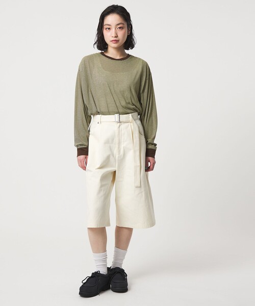 CITEN(シテン)の「<CITEN>シアーボーダートップ(Tシャツ/カットソー・レディース・ライム/ライトブルー・FREE)」の17枚目の写真