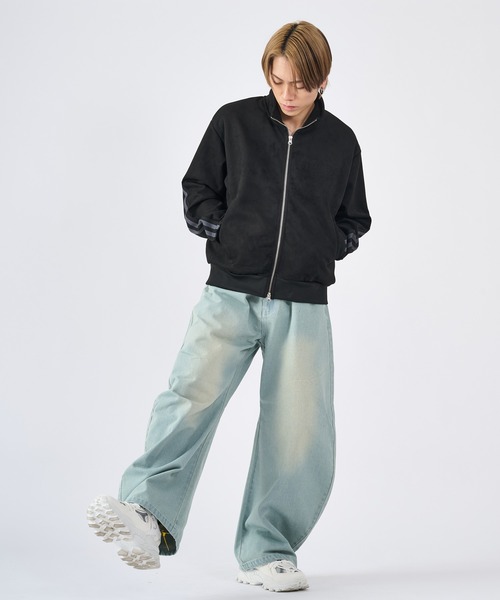 RE730（アールイーセブンサーティー）の「フェザープリント　デニムパンツ（デニムパンツ・メンズ・ブルー/サックスブルー/ブラック・LARGE/MEDIUM）」の19枚目の写真