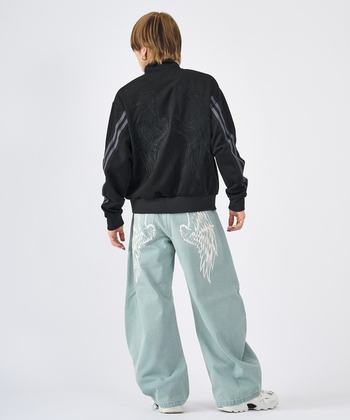 RE730（アールイーセブンサーティー）の「フェザープリント　デニムパンツ（デニムパンツ・メンズ・ブルー/サックスブルー/ブラック・LARGE/MEDIUM）」の21枚目の写真