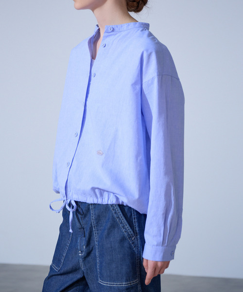 The Duchess Designs(ダッチェス・デザイン)の「《別注》【 The Duchess Designs/ザ ダッチェス デザイン】綿麻裾ドロストシャツ(シャツ/ブラウス・レディース・ブルー/ホワイト/ブラウン/ネイビー・FREE)」の15枚目の写真