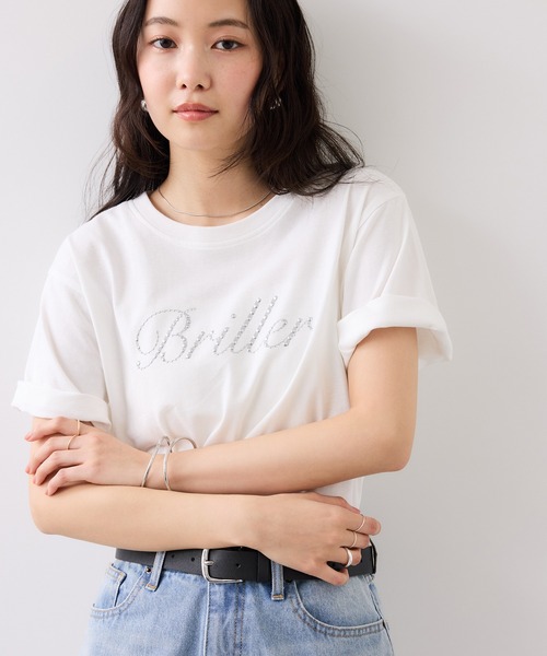 VIS(ビス)の「キラリアソートフォト&ロゴTシャツ(Tシャツ/カットソー・レディース・ホワイト系その他/ホワイト・FREE)」の8枚目の写真