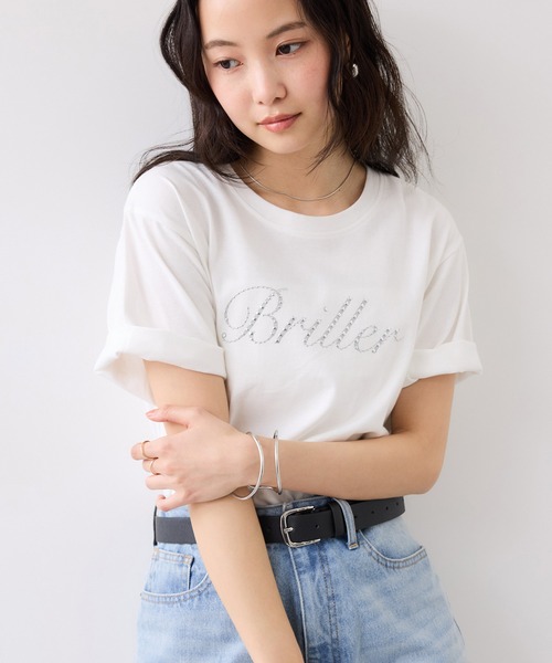 VIS(ビス)の「キラリアソートフォト&ロゴTシャツ(Tシャツ/カットソー・レディース・ホワイト系その他/ホワイト・FREE)」の9枚目の写真