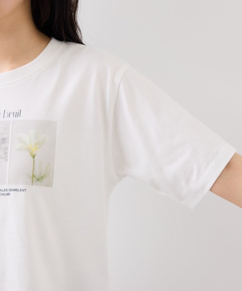 VIS(ビス)の「キラリアソートフォト&ロゴTシャツ(Tシャツ/カットソー・レディース・ホワイト系その他/ホワイト・FREE)」の18枚目の写真