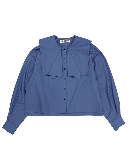 sneeuw（スニュウ）の「ナプキンカラーブラウス（シャツ/ブラウス・レディース・ホワイト/ブルー・ONESIZE）」の15枚目の写真