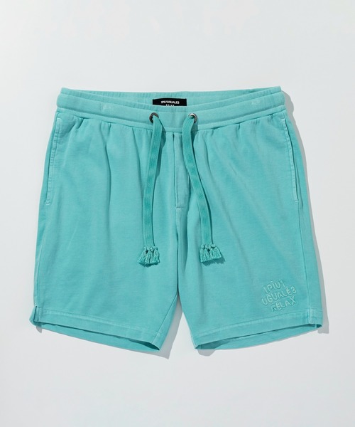 1PIU1UGUALE3  RELAX （ウノピゥウノウグァーレトレ リラックス）の「1PIU1UGUALE3 RELAX(ウノピゥウノウグァーレトレ リラックス)ロゴ刺繍 ピグメントスウェットショーツ（その他パンツ・メンズ・ホワイト/ピンク/サックスブルー/ブラック・S/M/L/XL/XXL）」の15枚目の写真