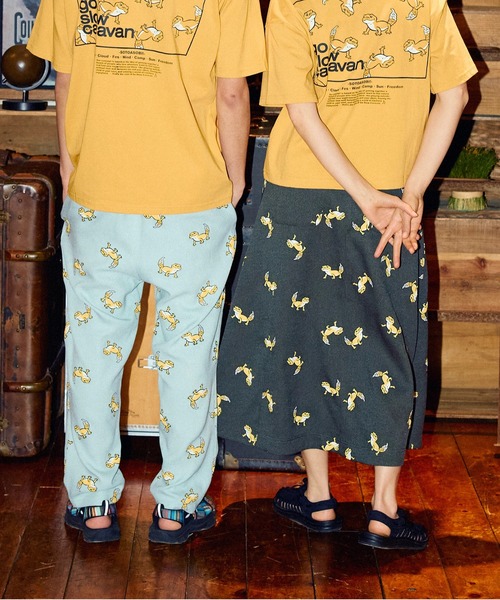 go slow caravan(ゴースローキャラバン)の「ブッチャー 総柄プリント イージーアンクルパンツ(その他パンツ・メンズ・オリーブ/ミント・X-LARGE/LARGE/MEDIUM)」の17枚目の写真
