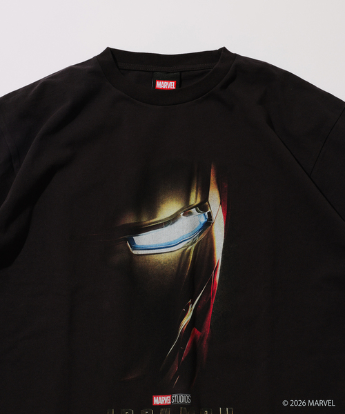 MARVEL(マーベル)の「MARVEL / マーベル 別注 プリントTシャツ(Tシャツ/カットソー・メンズ・ブラックミックス/ホワイト/ネイビー/ブラック・MEDIUM/LARGE)」の5枚目の写真