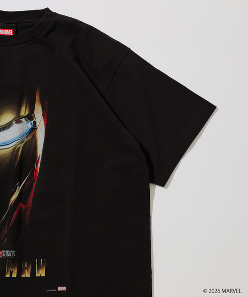 MARVEL(マーベル)の「MARVEL / マーベル 別注 プリントTシャツ(Tシャツ/カットソー・メンズ・ブラックミックス/ホワイト/ネイビー/ブラック・MEDIUM/LARGE)」の6枚目の写真