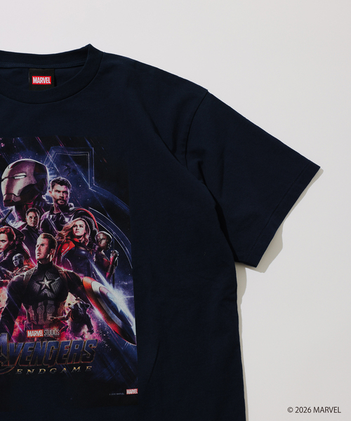 MARVEL(マーベル)の「MARVEL / マーベル 別注 プリントTシャツ(Tシャツ/カットソー・メンズ・ブラックミックス/ホワイト/ネイビー/ブラック・MEDIUM/LARGE)」の18枚目の写真