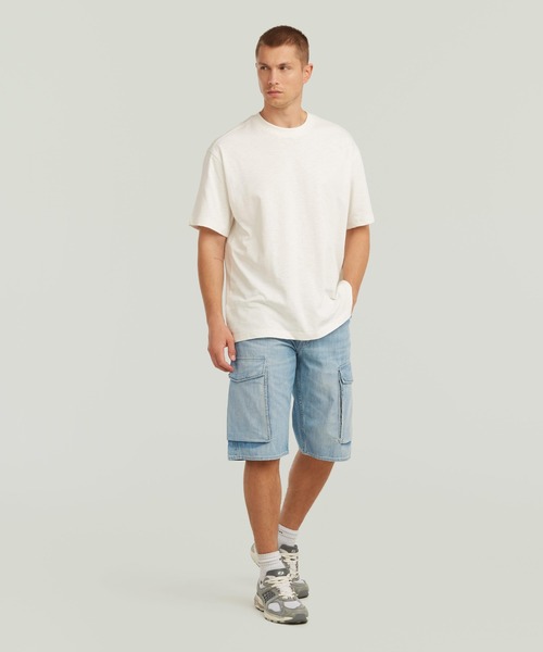 G-STAR（ジースター）の「Deeggie Cargo Shorts/ヴィンテージライクレギュラーリラックスデニムカーゴショートパンツ（その他パンツ・メンズ・ライトブルー・28inch/36inch/34inch/30inch/32inch）」の5枚目の写真