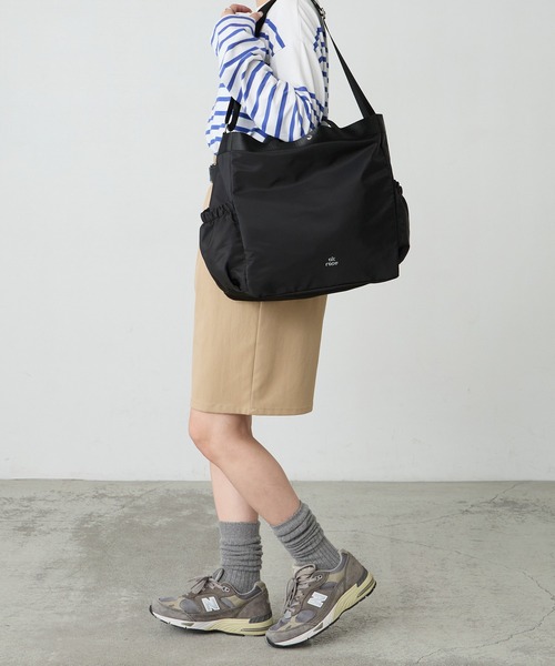 BONLECILL Marche（ボンルシールマルシェ）の「【BONLECILL Marche】《A4収納》2way BIGトートバッグ/マザーズバッグ（トートバッグ・レディース・ブラウン/ブラック/アイボリー・FREE）」の15枚目の写真