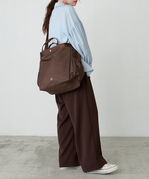 BONLECILL Marche（ボンルシールマルシェ）の「【BONLECILL Marche】《A4収納》2way BIGトートバッグ/マザーズバッグ（トートバッグ・レディース・ブラウン/ブラック/アイボリー・FREE）」の22枚目の写真