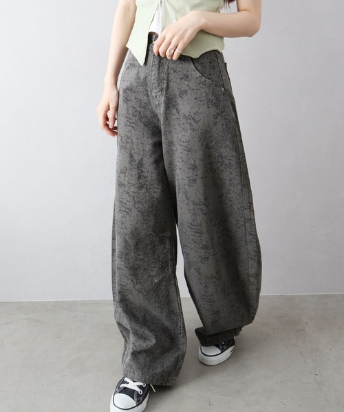 SpRay(スプレイ)の「ムラ染ブロークンパンツ(その他パンツ・レディース・ブラウン/カーキ・SMALL/MEDIUM)」の11枚目の写真