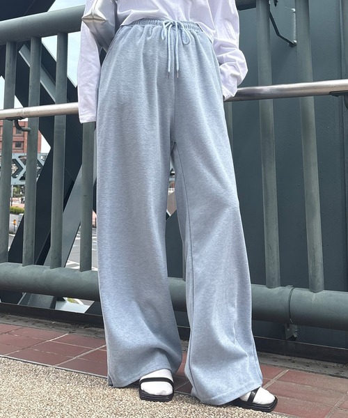 ISOOK(アイスー)の「【ISOOK / アイスー】カラーソフトパンツ / イージーパンツ リラックスパンツ 総ゴム ウエストゴム パステル ペール 黄色 水色 ZOZOTOWN限定(スウェットパンツ・レディース・ブルー/ライトイエロー/ライトグレー/ピンク・FREE)」の6枚目の写真