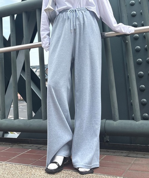 ISOOK(アイスー)の「【ISOOK / アイスー】カラーソフトパンツ / イージーパンツ リラックスパンツ 総ゴム ウエストゴム パステル ペール 黄色 水色 ZOZOTOWN限定(スウェットパンツ・レディース・ブルー/ライトイエロー/ライトグレー/ピンク・FREE)」の10枚目の写真