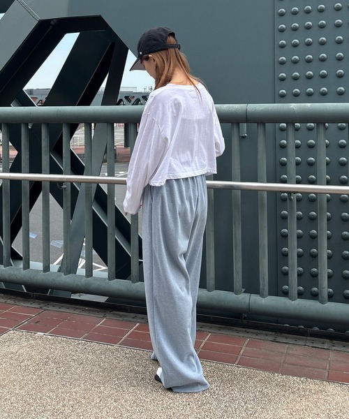 ISOOK(アイスー)の「【ISOOK / アイスー】カラーソフトパンツ / イージーパンツ リラックスパンツ 総ゴム ウエストゴム パステル ペール 黄色 水色 ZOZOTOWN限定(スウェットパンツ・レディース・ブルー/ライトイエロー/ライトグレー/ピンク・FREE)」の16枚目の写真