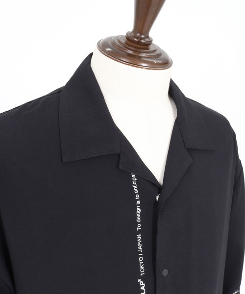 GLIMCLAP(グリムクラップ)の「mhs2617- Graphic Print Open Collar Shirt オープンカラーシャツ(202-046-gls-cg)(シャツ/ブラウス・メンズ・ブラック・S/M/L)」の12枚目の写真