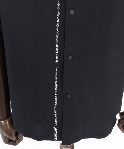 GLIMCLAP(グリムクラップ)の「mhs2617- Graphic Print Open Collar Shirt オープンカラーシャツ(202-046-gls-cg)(シャツ/ブラウス・メンズ・ブラック・S/M/L)」の18枚目の写真