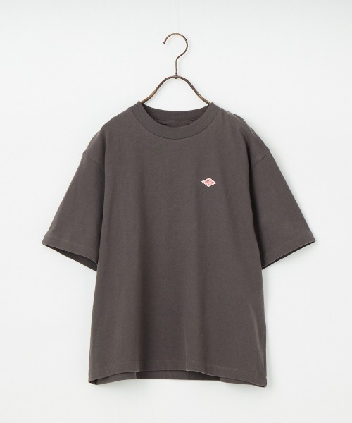 DANTON（ダントン）の「[DANTON/ダントン] ワンポイントロゴ ショートスリーブTシャツ（Tシャツ/カットソー・レディース・ホワイト/ピンク/グレイッシュベージュ/ブラック/グレー・S/M）」の10枚目の写真